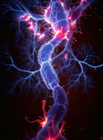 A graphic representation of a nerve